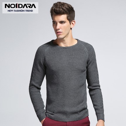 清仓！no1dara 2016春季韩版男士毛衣加厚圆领针织衫