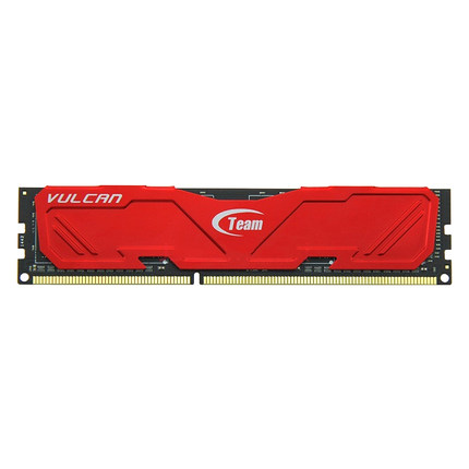 兼容广泛！Team十铨火神Vulcan系列DDR3 2400 4GB台式机内存条