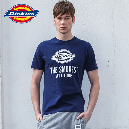 白菜价！Dickies蓝精灵合作款短袖T恤162M30EC50