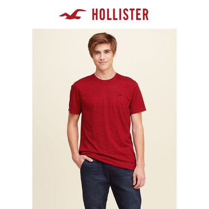 新低价！Hollister必备圆领 T 恤 男 111122