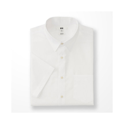 商务休闲！UNIQLO优衣库DRY EASY CARE修身提花衬衫175406