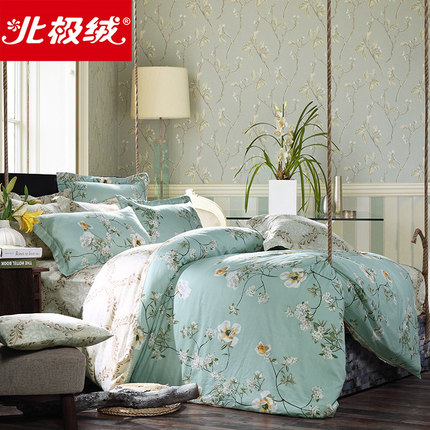 亲肤舒适！北极绒床上用品纯棉四件套