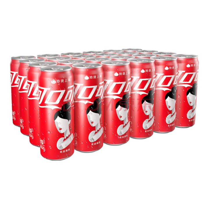 可口可乐 Coca-Cola 汽水 碳酸饮料 330ml*24罐