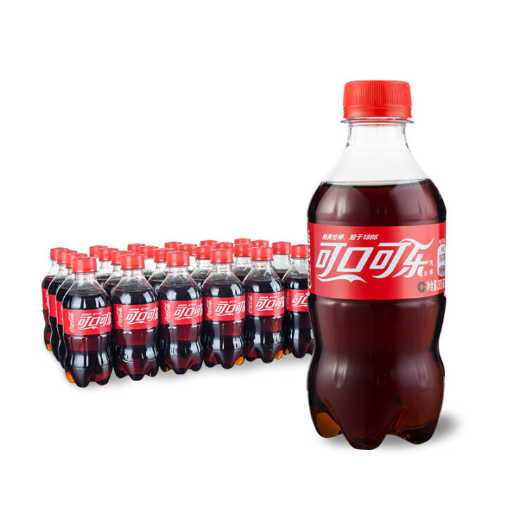 可口可乐 Coca-Cola 汽水 碳酸饮料 300ml*24瓶