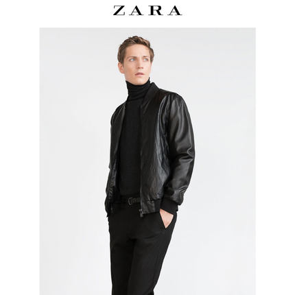 低调有范！ZARA 男士洞孔饰外套 00706306800