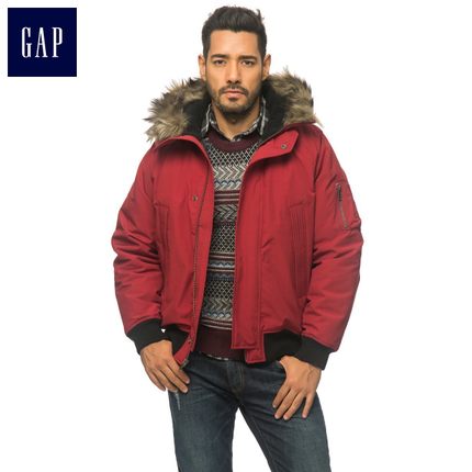 新低！Gap 保暖毛领连帽短夹克 718132