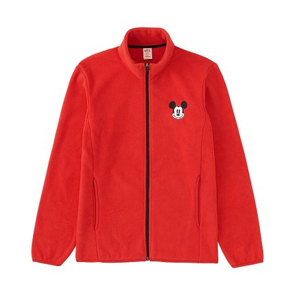 可爱风！优衣库 DPJ摇粒绒拉链茄克 161465