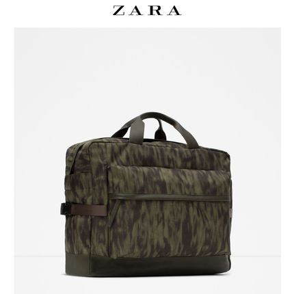 再降！ZARA 男包 迷彩保龄球包 16038005030