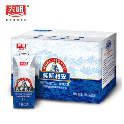大容量！光明莫斯利安常温酸奶350g*6盒