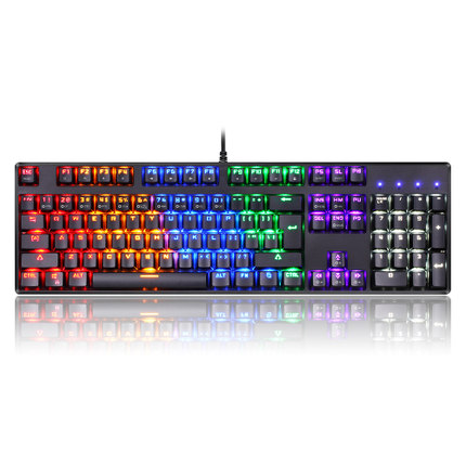 七彩背光！摩豹 RGB背光104键机械键盘
