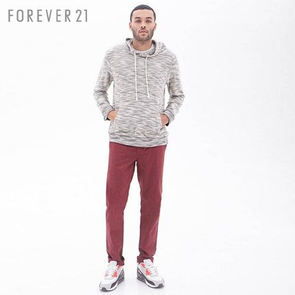 好价！FOREVER21 男士波点卡其布直筒长裤