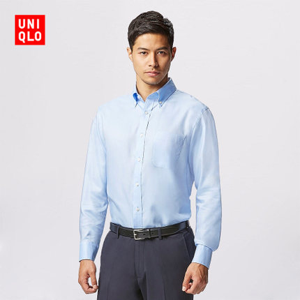 双11好价！优衣库 精纺牛津纺衬衫 153053