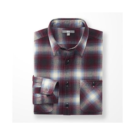 新低！UNIQLO优衣库法兰绒格子衬衫162210