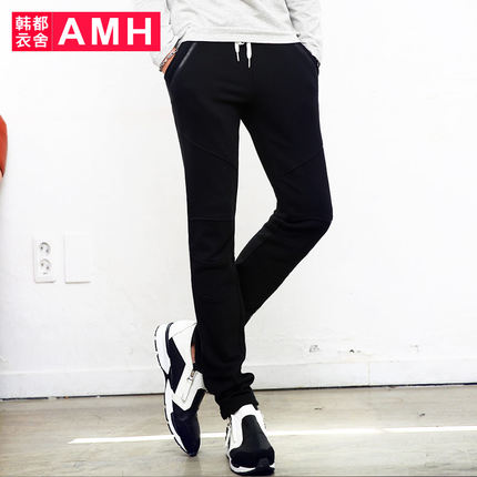 潮流时尚！AMH修身抽绳运动休闲裤NZ4325