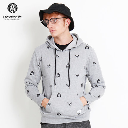再将新低！Life After Life 小狗印花连帽卫衣
