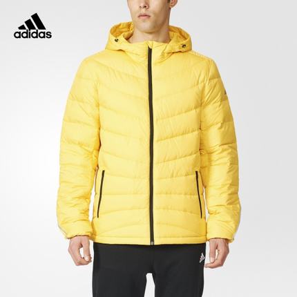 反季大促！阿迪达斯运动型格男子羽绒茄克