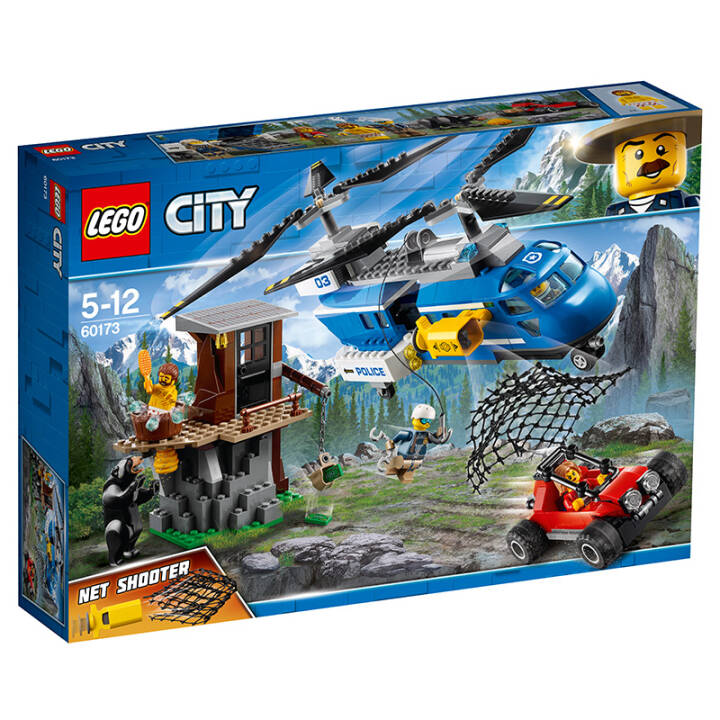 LEGO乐高城市系列山地特警空中追捕 60173
