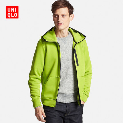 新低！UNIQLO优衣库男装运动拉链连帽开衫(长袖)164201