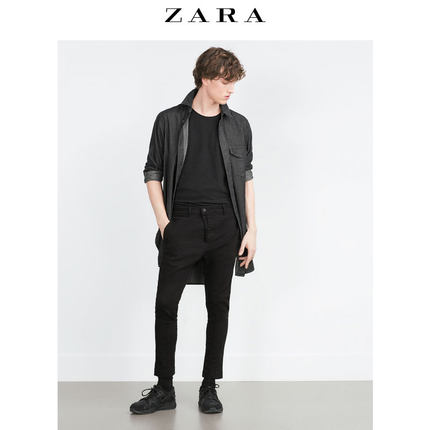 历史新低！ZARA 男装 修身拉链牛仔裤 04164303800