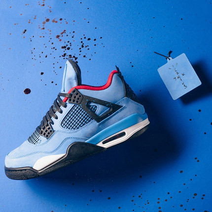 Air Jordan 4 蓝麂皮联名