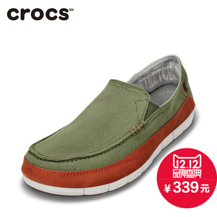 多色齐降！Crocs卡骆驰舒跃奇帆布休闲鞋14773