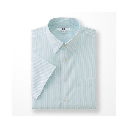 清新淡雅！优衣库DRY EASY CARE条纹衬衫169232