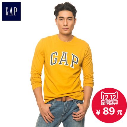 双12预售！Gap 男士纯棉徽标印花T恤114352