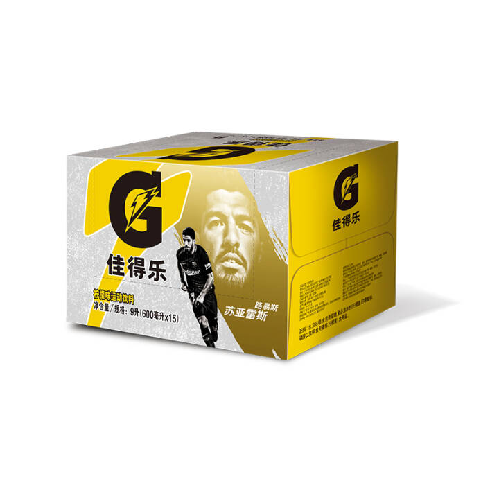 佳得乐柠檬味功能运动饮料600ml*15瓶（百事）