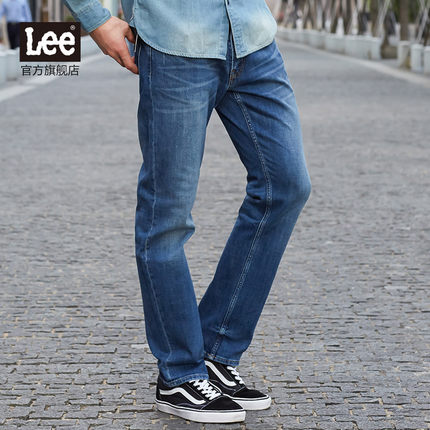 历史好价！Lee中腰小直脚牛仔长裤L12726Z021HV