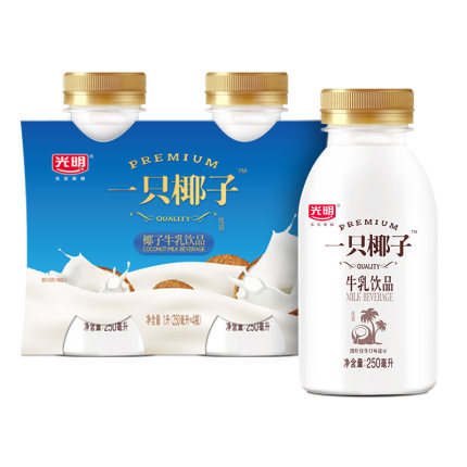 光明牛乳饮品一只椰子巧克味10瓶装