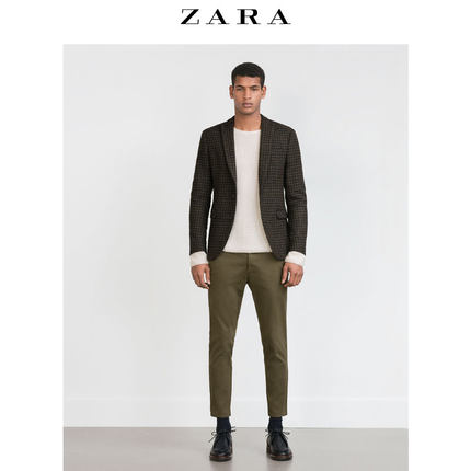 新低！ZARA男子及踝长裤06599302505
