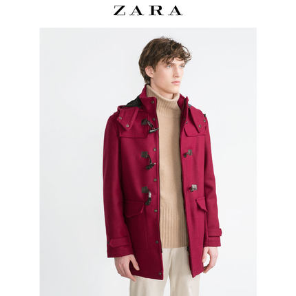 大码好价！ZARA 男装 绳结扣派克外套 04722300605