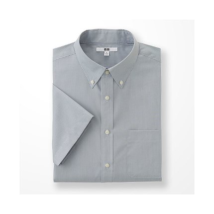 商务休闲！UNIQLO优衣库DRY EASY CARE条纹衬衫169230
