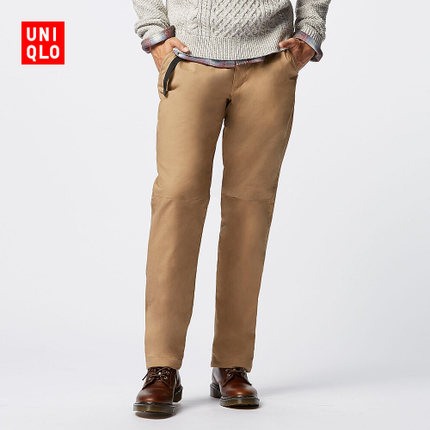 特码福利！UNIQLO优衣库保暖弹力修身长裤146147