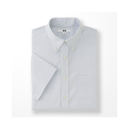 商务休闲！UNIQLO优衣库DRY EASY CARE修身条纹衬衫164224