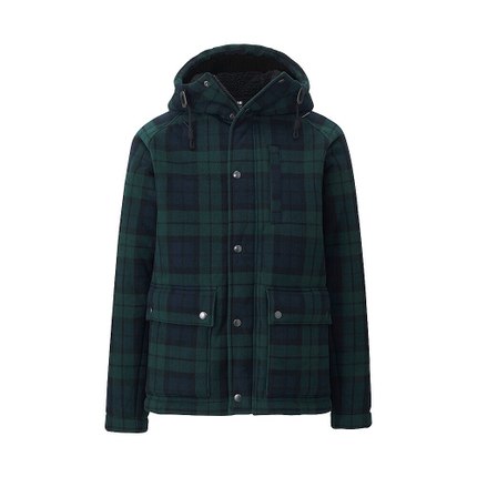 冬季必备！优衣库 防风仿羊羔绒大衣 163297