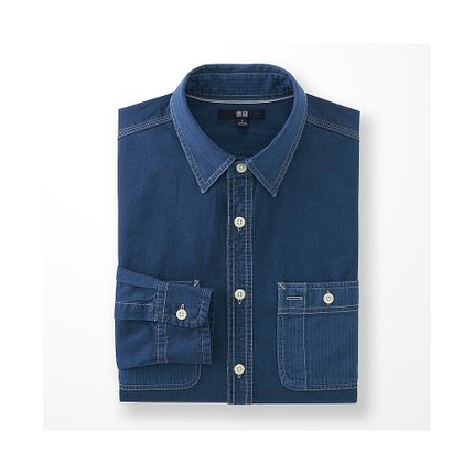近期好价！优衣库 男装 休闲衬衫(长袖) 169208