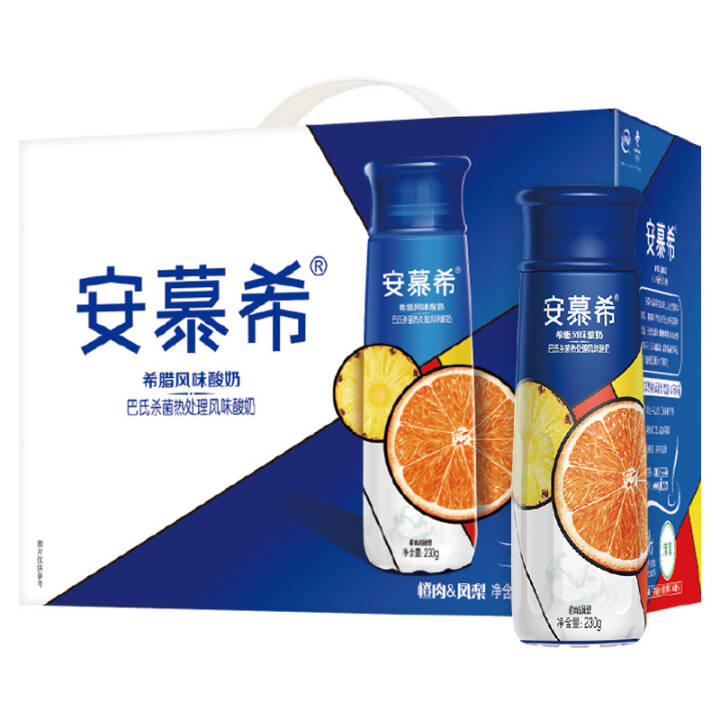 伊利 安慕希 高端畅饮型希腊风味酸奶230g*10瓶/礼盒装