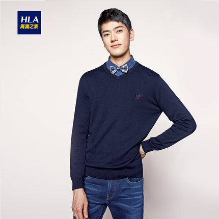 新品特惠！海澜之家纯色V领针织衫！