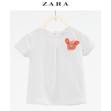 送孩子！ZARA 童装 蝴蝶图案T恤