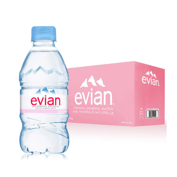 evian依云矿泉水 330ml*24瓶 整箱装