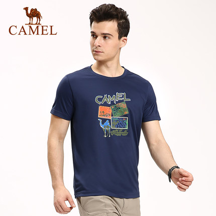 历史好价！CAMEL骆驼户外速干T恤 春夏款男女情侣透气短袖T恤
