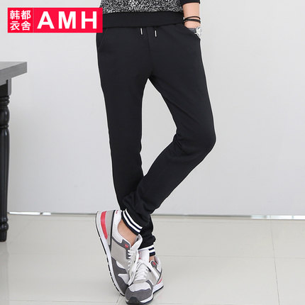 时尚范儿！AMH微弹中腰宽松男士休闲长裤OC5114