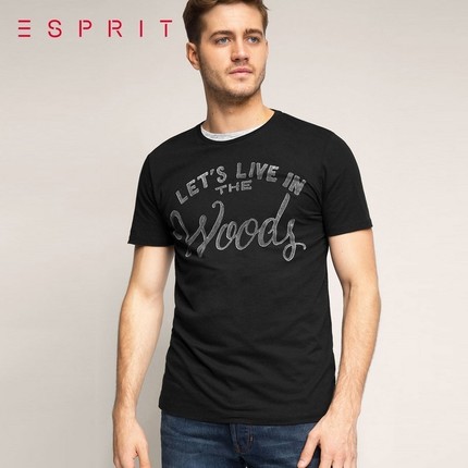 双色可选！ESPRIT男士时尚款短袖T恤-095EE2K009