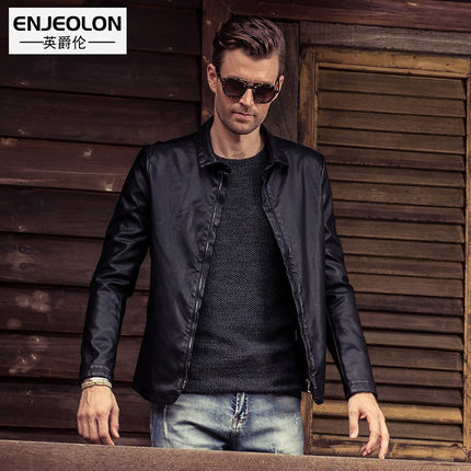 直降八十！英爵伦 2016春秋装pu皮衣复古 欧美皮夹克