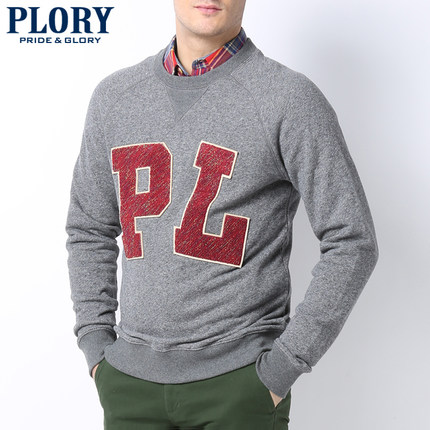 小降！PLORY 男款字母案针织休闲服POMW538001