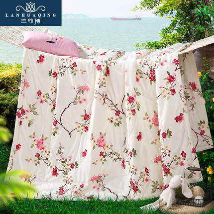 冰爽夏被！兰花情夏天空调被