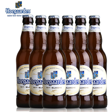 清凉一夏！Hoegaarden福佳白小麦白啤酒330ml*6瓶
