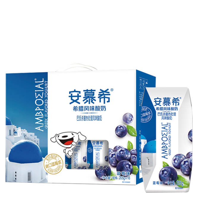 伊利安慕希酸奶蓝莓味205g*16盒