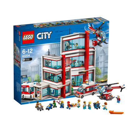 LEGO乐高积木拼装玩具城市系列医院60204